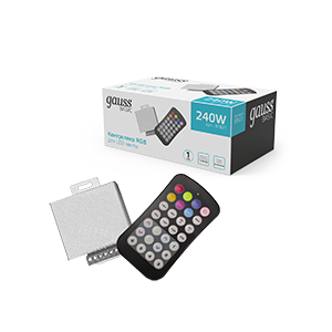 Контроллер для светодиодной RGB ленты LED 240 Вт 12 В IP20 Basic Gauss - BT621