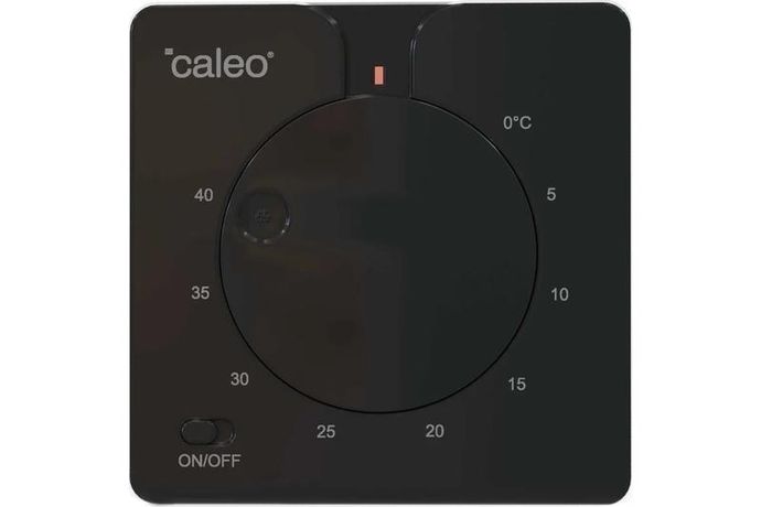Терморегулятор C430 black встраиваемый аналоговый 3.5кВт CALEO 0К-00000791