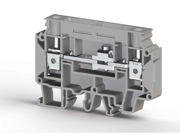 Клеммник измерительный без тест. разъемов 10кв.мм сер. WGO2N Klemsan 375890