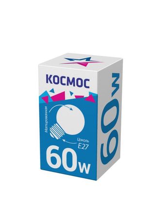 Лампа накаливания декоративная ДШ 60вт 230в E27 матовая (шар) Космос - LKsmSSpFr60E27v2