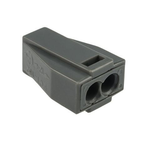 Экспресс-клемма с пастой, 2-проводная до 2,5 мм , серая (100 шт./уп.) (773-302) | 07-3020 REXANT MEET