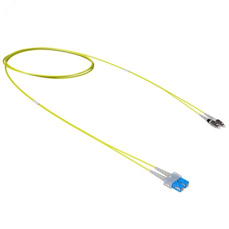 Оптический коммутационный шнур переходной Duplex SC-UPC/FC-UPC, 9/125 OS2, 3 м | RNPC9DCUFU3 DKC ДКС