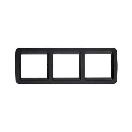 Рамка 3-м горизонтальная CLASSICO 2303HB черн. IN HOME 4690612061146