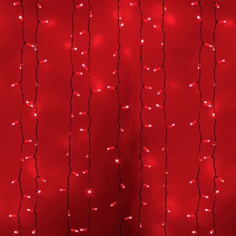 Гирлянда светодиодная "Светодиодный Дождь" 2х3м 760LED красн. 45Вт 230В IP65 постоян. свечение провод бел. Neon-Night 235-132