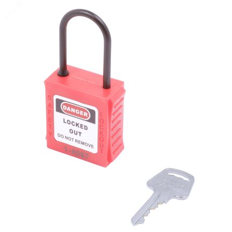 Замок безопасности навесной BD-G71N Red A - 11404 ПТК