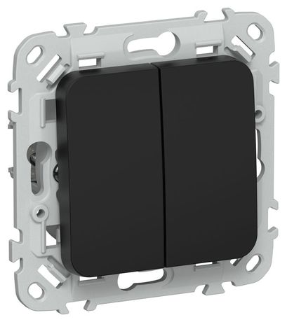 Выключатель 2-кл. СП FLITE ВС12-1-0-ФлЧ 10А механизм черн. IEK FI-V20-0-10-1-K02 IEK арт. FI-V20-0-10-1-K02