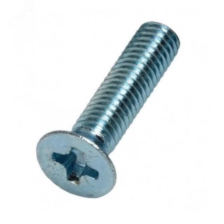 Винт DIN 965 М8х40 потайная голова класс прочности 4.8 покрытие цинк - DIN965-М8х40 Крепдил