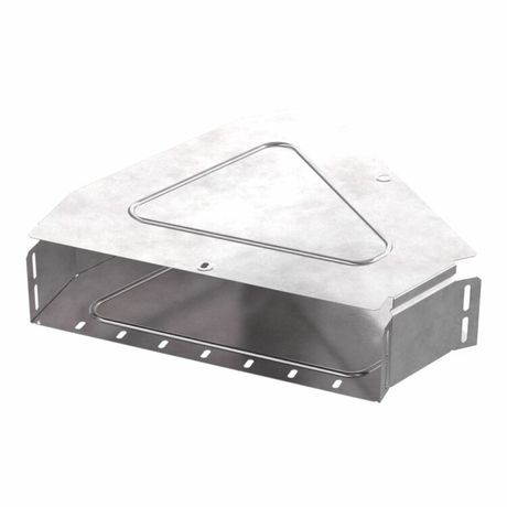 Угол горизонтальный 45 градусов с крышкой Стандарт 400х100 | PR16.0615 Промрукав Строитель