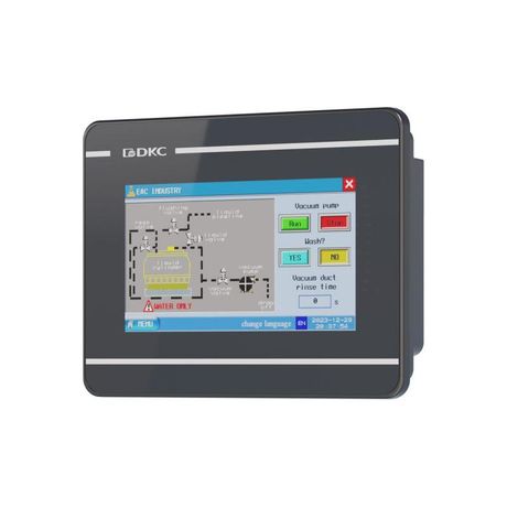 Промышленная операторская панель, диагональ 4.3", 16,77М цветов дисплей TFT, разрешение 480*272 px, порты: 2 COM, 1 Micro USB, Ethernet | H1000-T043 ДКС H1000-T043E