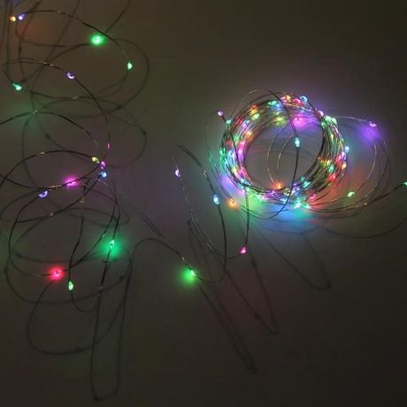 Гирлянда "Нить" ILDM120RGB-C-USB-RC 120 RGB минисветодиодов 12м с контроллером для помещений пульт SHLights 4690601049230 SHLights арт. 4690601049230