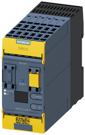 БАЗОВЫЙ МОДУЛЬ РЕЛЕ БЕЗОПАСНОСТИ SIRIUS СЕРИИ 3SK2, 20 F-DI, 4 F-DQ, 2 DQ, 24В DC, ПАРАМЕТРИРОВАНИЕ С ПОМОЩЬЮ SAFETY ES, ШИРИНА 45MM, ПРУЖИННЫЕ КЛЕММЫ, СООТВЕТСТВУЕТ ТРЕБОВАНИЯМ ДО SIL3 (IEC 61508), УРОВНЯ PL E (ISO 13849-1) , РАСШИРЕНИЯ ВЫХОДОВ 3SK1 И ПУСКАТЕЛИ ИНТЕГРИРОВАННОЙ ФУНКЦИЙЕЙ ПОДКЛЮЧАЮТСЯ ПРИ ПОМОЩИ КОННЕКТОРОВ - 3SK2122-2AA10 Siemens