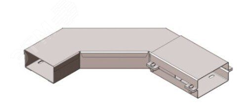 Короб горизонтальный для поворота трассы на 90 У1109 100х100-90х1,0 У3,краска, S1,0 - П0000007340 Завод ЭМИ Курган 1390