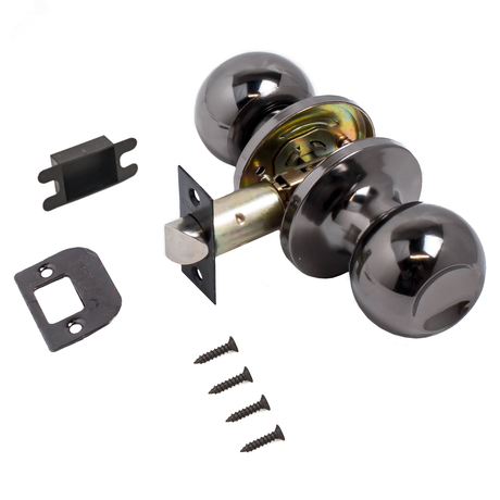 СТАНДАРТ 607 PS BN черный никель - 13036 Ручка-защелка для межкомнатных дверей ПТК