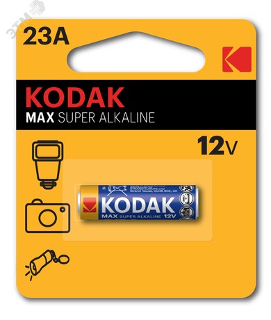 Батарейка Kodak 23A-1BL MAX SUPER Alkaline [K23A-1] (60/240/21600) - Б0017778