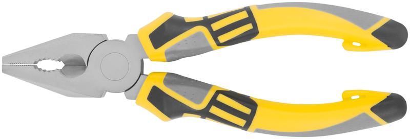 Плоскогубцы комбинированные "Смарт" трехцветные прорезиненные ручки никелевое покрытие 160мм FIT 50663 РОС