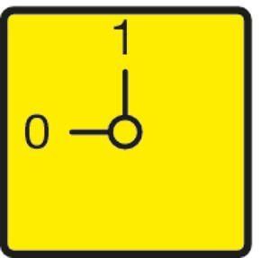 Передняя панель , аварийный STOP желтый цвет для T0, FS908GE-T0 - 003198 EATON