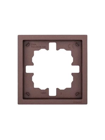 Рамка 1-мест. горизонт. ZIMA шоколад LEZARD 704-7300-146