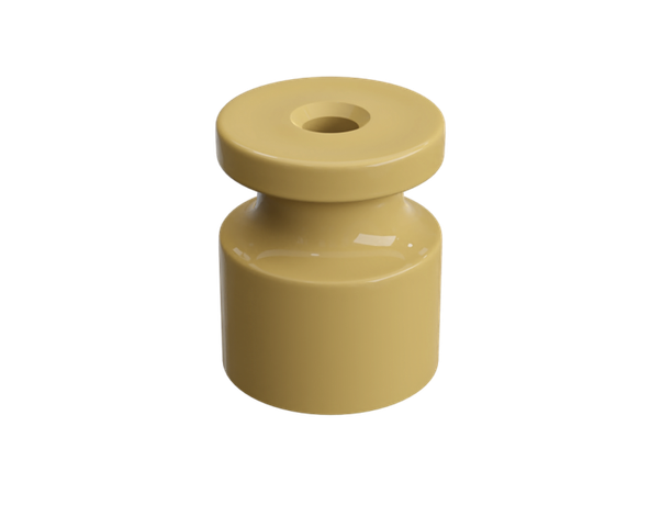 Изолятор пластиковый для наружного монтажа витой электропроводки, D20х24мм, цвет - песочное золото, серия УСАДЬБА, ТМ МЕЗОНИНЪ (100 шт /уп) | GE30025- GREENEL GE30025-32