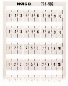 Маркировка клеммная горизонтальная 1..10(10х) - 793-502 Wago