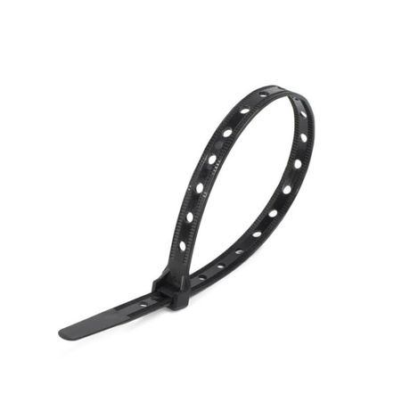 Хомут нейлоновый КСО"Multihole" 10х360 черн. (уп.100шт) Fortisflex 81158 КВТ