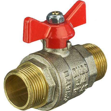 Кран шаровой латунный Valtec Base бабочка наружная-наружная резьба 1/2" VT.219