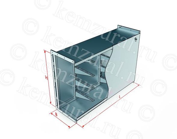 Короб ККБ-П-0.95/0.6-2(2.0мм)гор.цинк КЭМЗ 600 906526 g9