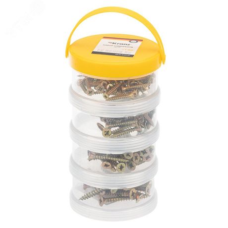 Набор саморезов для ДСП (140 шт) KRANZ - etmKR-01-3101-07 MEET