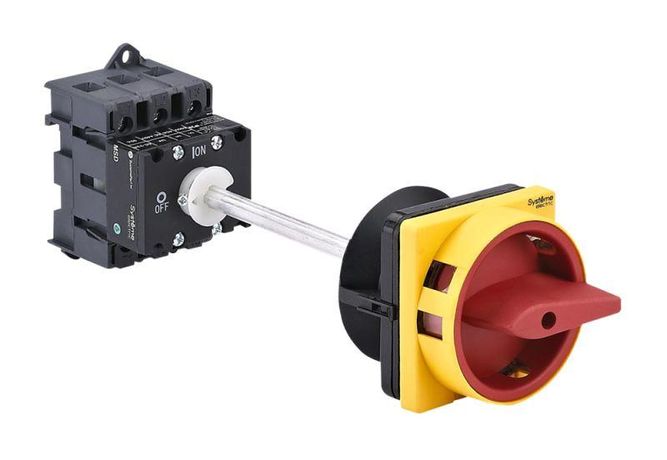 КРАСНОЙ ВЫНОСНОЙ РУКОЯТКОЙ НА ДИН-РЕЙКЕ/ПЛАТЕ - MSD40340R ВЫКЛЮЧАТЕЛЬ-РАЗЪЕДИНИТЕЛЬ 3P 40A С APC