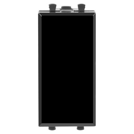 Кнопка модульная 1мод. Avanti "Черный квадрат" 16А черн. DKC 4402151 ДКС