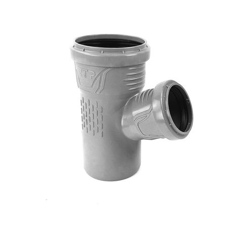Тройник ВК ПП 75/50х67 G сер. RTP 33455