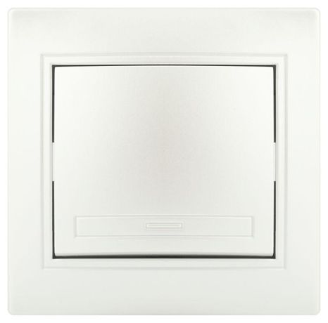 Выключатель одноклавишный, в рамку (скрытого монтажа) перламутр 10А 250В Intro Plano 1-101-06 - Б0053726 ЭРА