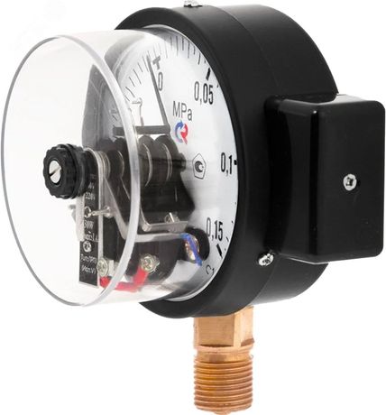 Манометр с электроконтактной приставкой тип V радиальный ТМ-510Р.05 0..0.1MPa G1/2' кл.1.5 - 00000006908 РОСМА