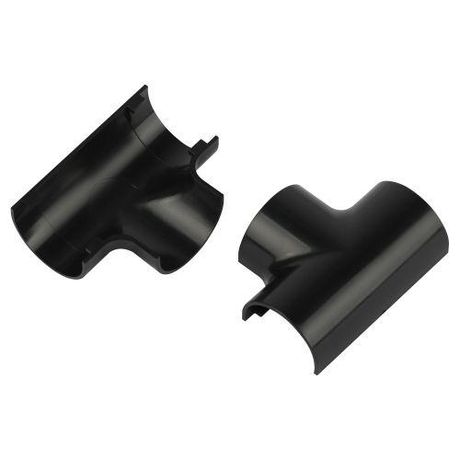 Угол т-образный T-KK-30-13-GR для полукруглого кабель-канала графит 30х13мм 2шт/комплект - Б0064957 ЭРА