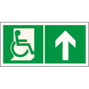 Пластина Напр. движения к эвакуац. выходу МГН прямо BL-3015B.E69 - a18351 BS