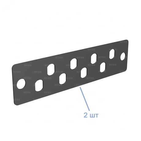 Кросс NTSS STANDART оптический настенный частично укомплектованный 16 портов FC/ST (планка FC/ST-2шт. сплайс-кассета-1шт) черный RAL 9005 - ЦБ-00149297