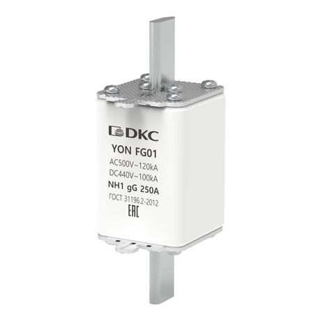 Предохранитель YON ножевого типа FG1 с одинарной индикацией 250А | 1FG01-0250 DKC ДКС