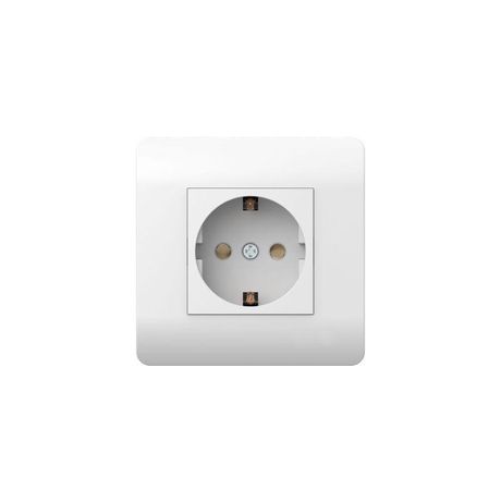 Розетка с/з со шторками, 16А, белый(NEW3-E) | 431534 CHINT