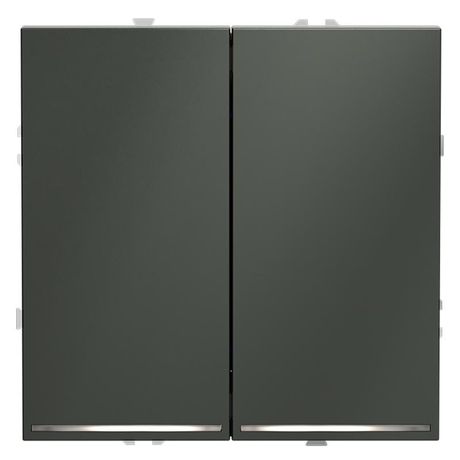 Выключатель 2-кл. СП S70 10А с подсветкой механизм титан Voltum VLS020206 Voltum арт. VLS020206