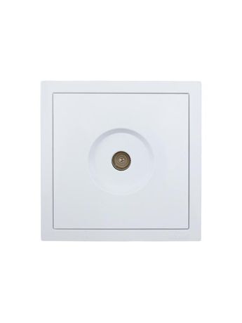 Розетка ТВ проходная СП ZIMA IP20 бел. LEZARD 704-0288-129