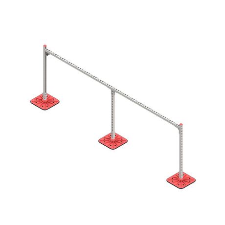 Конструкция опорная для горизонт. прямоугольн. воздуховодов и метал. лотков кабеленесущих систем TECHNORAPTOR FOOT 3000х1000 HD КМ TR0292 КМ-Профиль