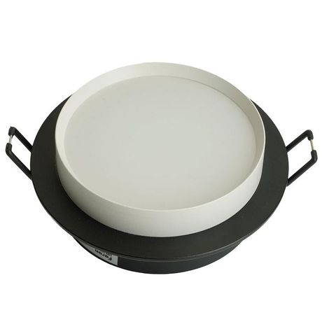 Светильник потолочный встраиваемый, 15W 230V GX53, черный + белый, круг, без лампы, DL507 | 51352 FERON