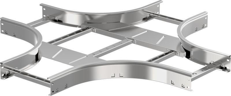 Ответвитель для лотка Х-образ. 150х400 R300 LESTA IEK CKR04-4-150-400