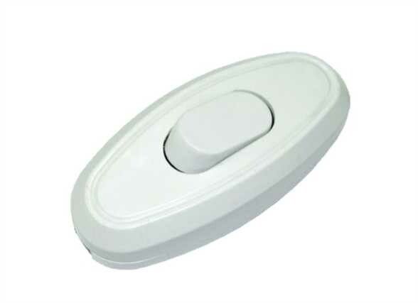 Выключатель на шнур 6А 250В белый | SQ1806-0021 TDM