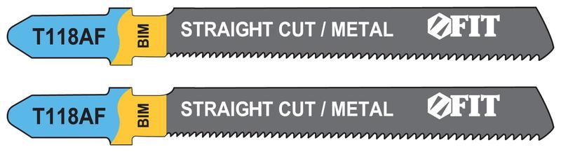 Полотно для электролобзика по металлу, T118AF (набор 2шт) - 40971 РОС