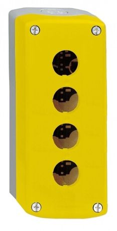 КНОПОЧНЫЙ ПОСТ ЖЕЛТЫЙ 4 КНОПКИ ДЛЯ АВАР. ОСТАНОВА | XALK04 Schneider Electric