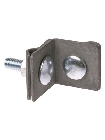 Держатель фальцевый стальной зажим 30х30 мм для прута Ø6-10 мм, гор. цинк. | SQ2402-3281 TDM