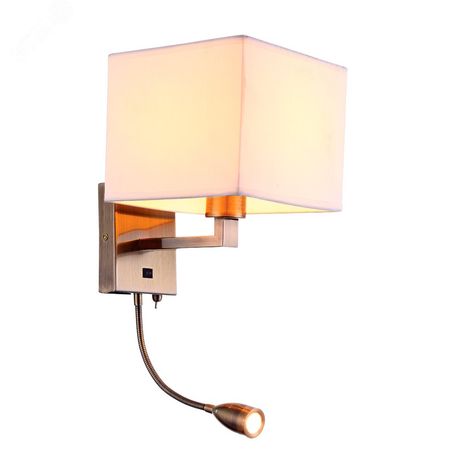 Бра HALL E27 1х40Вт Металл Бронза - A9249AP-2AB Arte Lamp
