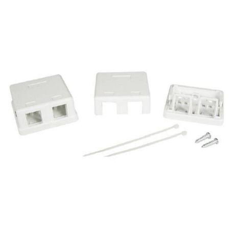 Универсальная розетка, 2 порта для модулей Keystone (для форм-фактора A10) | RNW2WH DKC ДКС