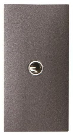 Механизм mini-jack 3.5мм разъёма, 1-модульный, серия Zenit, цвет антрацит | 2CLA215540N1801 ABB