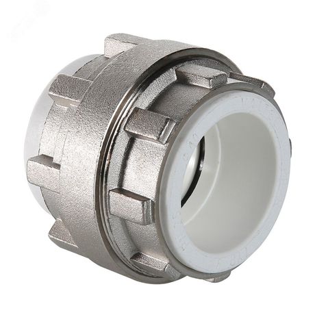 Соединение разборное 50 мм полипропиленовое PPR белое - VTp.763.0.050 VALTEC PV7635000